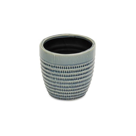 Cheungs Idola Tapered Blue Ceramic Pot - Large 5745L